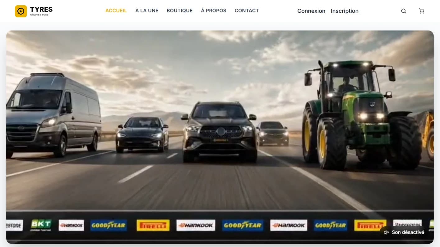 E-commerce Store & Admin Panel for an Online Tyre Retailer